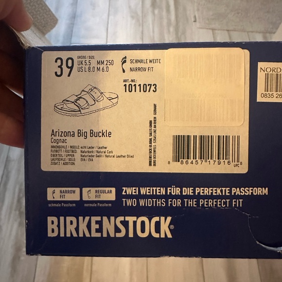 Birkenstock Cognac Leather Sandals - Picture 4 of 4